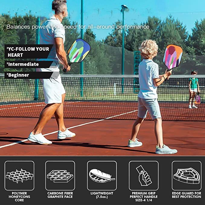 Carbon Fiber Pickleball Paddle-PB008 - Image 6