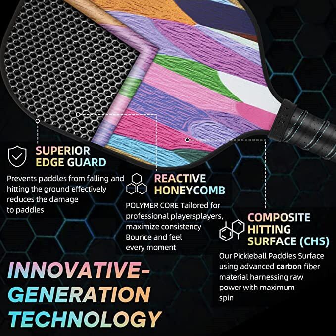 Carbon Fiber Pickleball Paddle-PB003 - Image 3