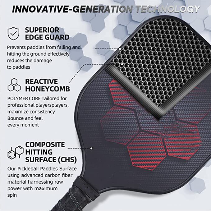 Carbon Fiber Pickleball Paddle-PB006 - Image 4