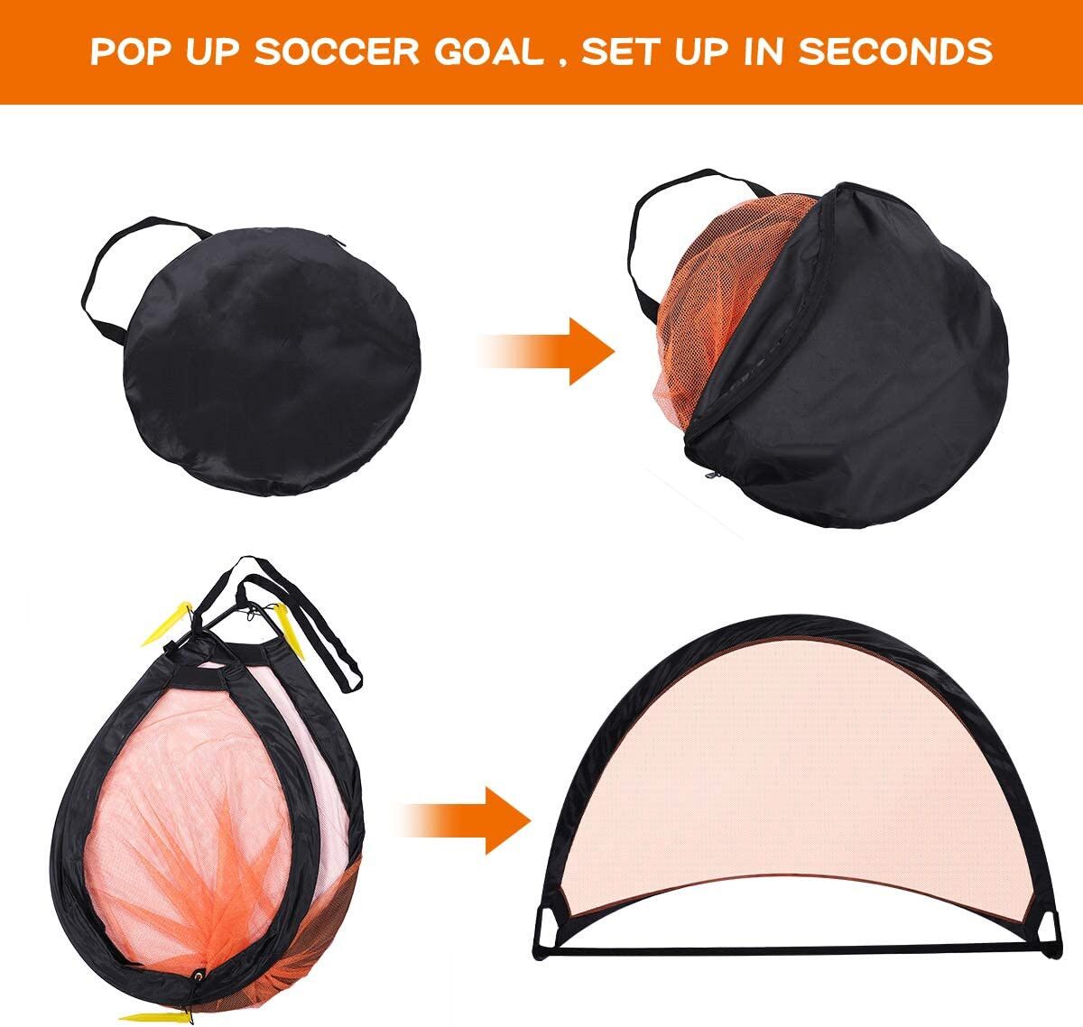 Pop Up Soccer Goal LS1-S006 - Image 5