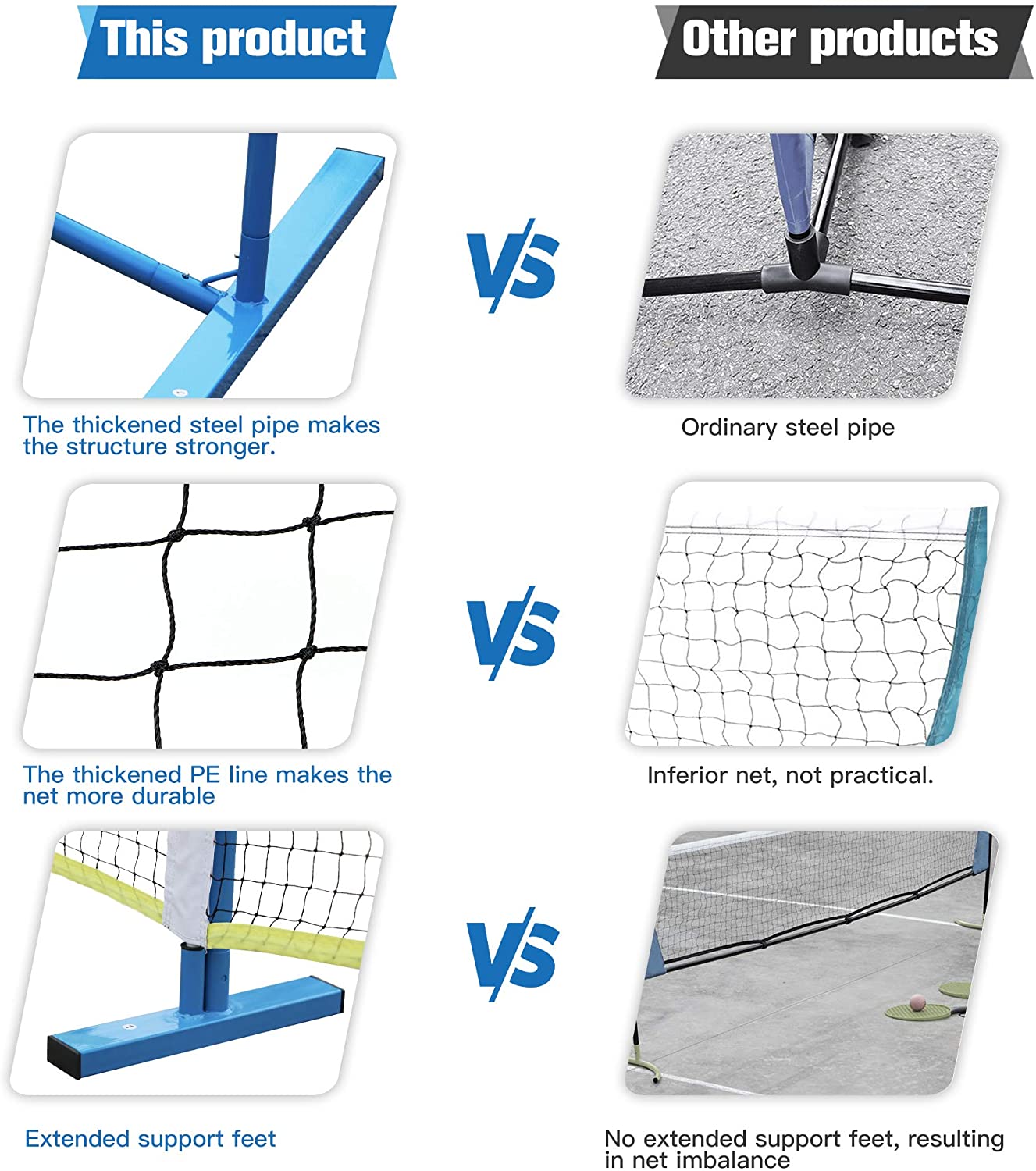 Portable Pickleball Net PKN-05 - Image 4