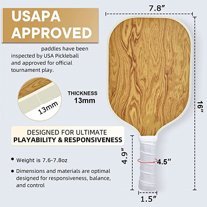 Carbon Fiber Pickleball Paddle-PB004 - Image 4